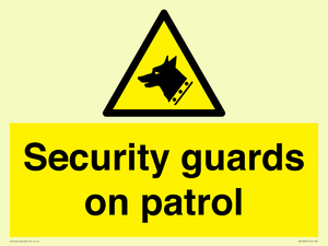 Security guards on patrol